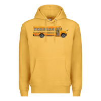 Mustard school bus Premium Hoodie - FaDigitalArtStudio