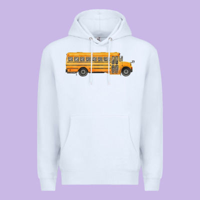 School Bus Premium Hoodie Designed By Fadigitalartstudio