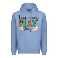 Colony Blue look pretty  play dirty Premium Hoodie - HRA Design Shop