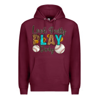 Burgundy look pretty  play dirty Premium Hoodie - HRA Design Shop