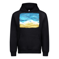 Black glitter beach background Urban Hoodie - HRA Design Shop