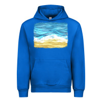 Cobalt glitter beach background Urban Hoodie - HRA Design Shop
