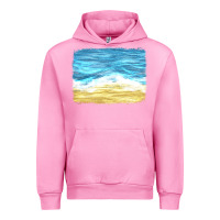 Fuchsia Pink glitter beach background Urban Hoodie - HRA Design Shop