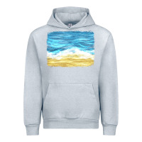 Heather Grey glitter beach background Urban Hoodie - HRA Design Shop