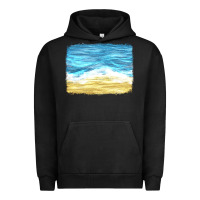 Pigment Black glitter beach background Urban Hoodie - HRA Design Shop