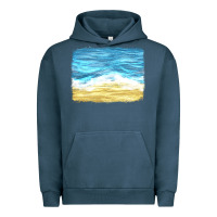 Pigment Midnight Navy glitter beach background Urban Hoodie - HRA Design Shop