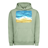 Pigment Oil Green glitter beach background Urban Hoodie - HRA Design Shop