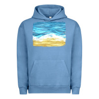 Pigment Pebble Blue glitter beach background Urban Hoodie - HRA Design Shop