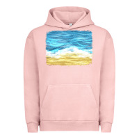 Pigment Salmon glitter beach background Urban Hoodie - HRA Design Shop