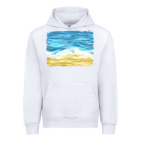 White glitter beach background Urban Hoodie - HRA Design Shop
