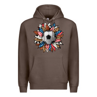 Coffee football sunflower Premium Hoodie - HRA Design Shop