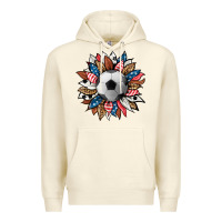 Sandshell football sunflower Premium Hoodie - HRA Design Shop