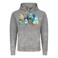 Cloud Rock winter snowman coffee cups Vintage Hoodie - AdoDesignShop