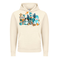 Vintage Artic winter snowman coffee cups Vintage Hoodie - AdoDesignShop