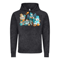 Vintage Black winter snowman coffee cups Vintage Hoodie - AdoDesignShop