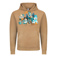 Vintage Camel winter snowman coffee cups Vintage Hoodie - AdoDesignShop