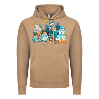 Vintage Coffee winter snowman coffee cups Vintage Hoodie - AdoDesignShop