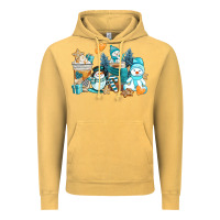 Vintage Mustard winter snowman coffee cups Vintage Hoodie - AdoDesignShop