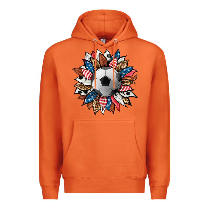 Football Sunflower Premium Hoodie by HRA Design Shop | Teevron