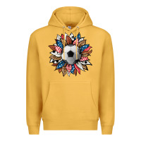 Mustard football sunflower Premium Hoodie - HRA Design Shop