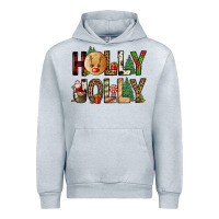 Heather Grey holly jolly Urban Hoodie - FaDigitalArtStudio