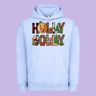 Holly Jolly Urban Hoodie Designed By Fadigitalartstudio