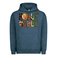 Pigment Midnight Navy holly jolly Urban Hoodie - FaDigitalArtStudio