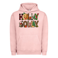 Pigment Salmon holly jolly Urban Hoodie - FaDigitalArtStudio