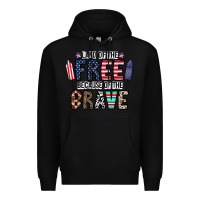 Black land of the beacause of the brave Premium Hoodie - CowhideDigitalArt