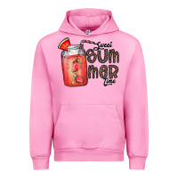 Fuchsia Pink summer Urban Hoodie - CowhideDigitalArt