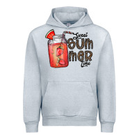 Heather Grey summer Urban Hoodie - CowhideDigitalArt