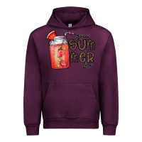 Mauve Wine summer Urban Hoodie - CowhideDigitalArt