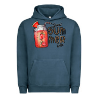 Pigment Midnight Navy summer Urban Hoodie - CowhideDigitalArt