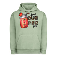 Pigment Oil Green summer Urban Hoodie - CowhideDigitalArt