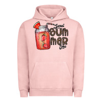 Pigment Salmon summer Urban Hoodie - CowhideDigitalArt