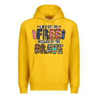 Lemon land of the beacause of the brave Premium Hoodie - CowhideDigitalArt