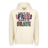 Tofu land of the beacause of the brave Premium Hoodie - CowhideDigitalArt