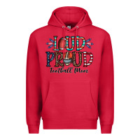 Cardinal loud proud football mom Premium Hoodie - CowhideDigitalArt