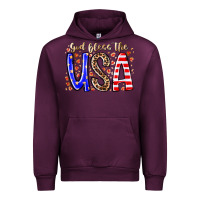 Mauve Wine god bless the usa Urban Hoodie - RacoonDesign