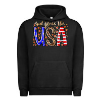 Pigment Black god bless the usa Urban Hoodie - RacoonDesign
