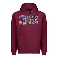 Burgundy risen indeed Premium Hoodie - RacoonDesign