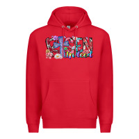 Red risen indeed Premium Hoodie - RacoonDesign