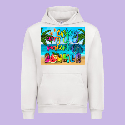 Enjoy Every Moment Of Summer Urban Hoodie Designed By Hra Design Shop