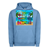 Pigment Pebble Blue enjoy every moment of summer Urban Hoodie - HRA Design Shop