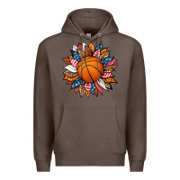 Coffee basketball sunflower Premium Hoodie - HRA Design Shop