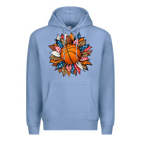 Colony Blue basketball sunflower Premium Hoodie - HRA Design Shop