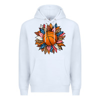 White basketball sunflower Premium Hoodie - HRA Design Shop