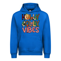Cobalt holly jolly vibes Urban Hoodie - FaDigitalArtStudio