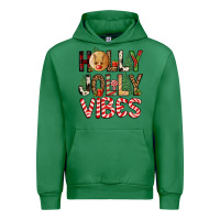 Emerald holly jolly vibes Urban Hoodie - FaDigitalArtStudio