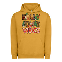 Pigment Peanut Butter holly jolly vibes Urban Hoodie - FaDigitalArtStudio